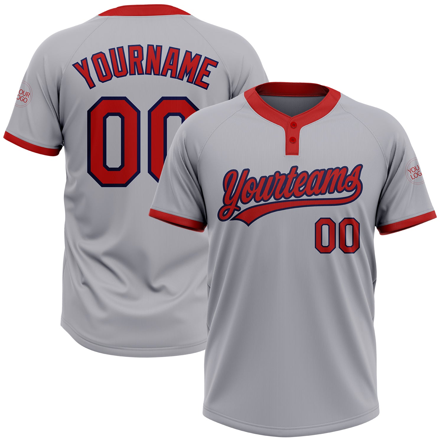 Custom Twins Full Button Baseball Jerseys