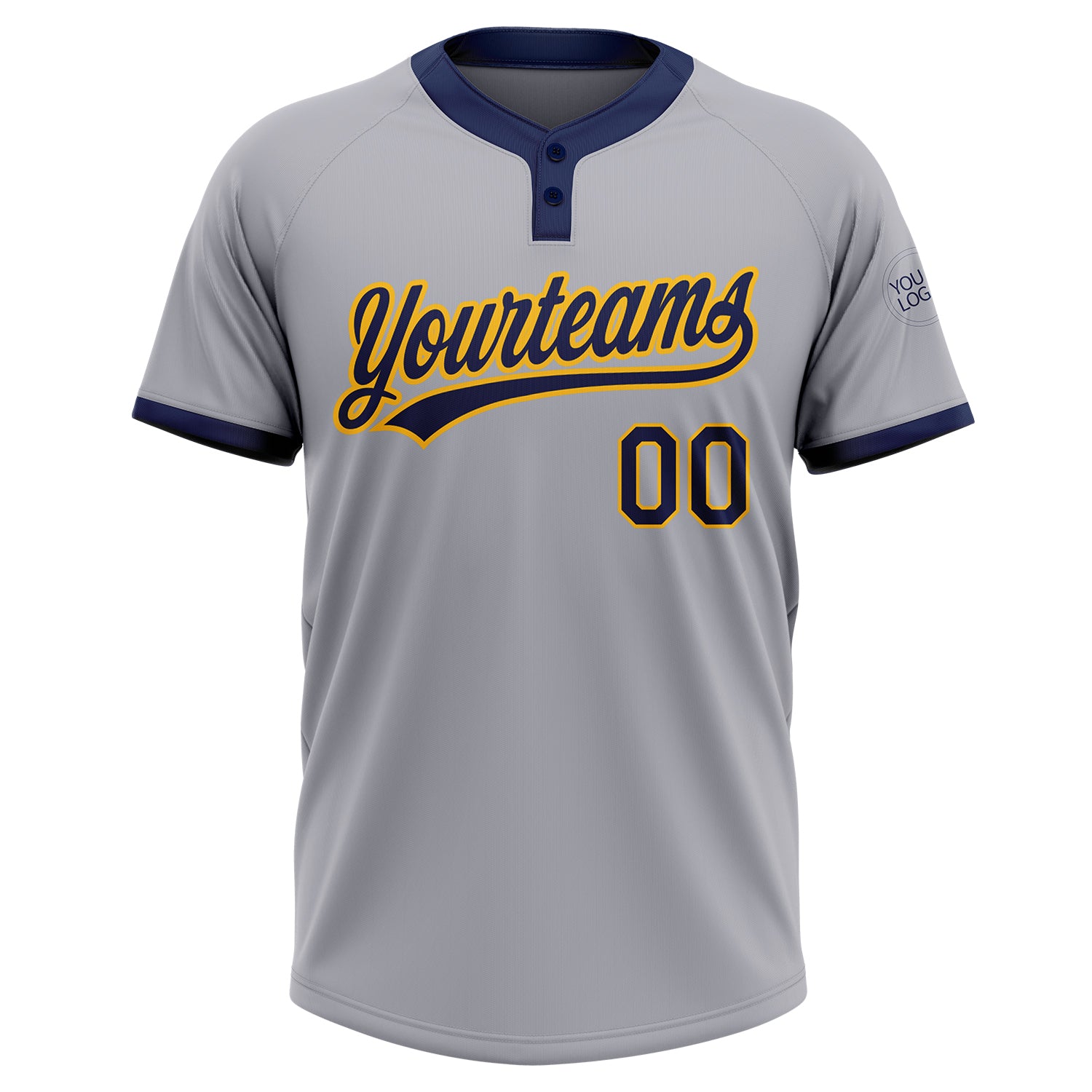 Cheap Custom White Navy-Gold Two-Button Unisex Softball Jersey Free  Shipping – CustomJerseysPro