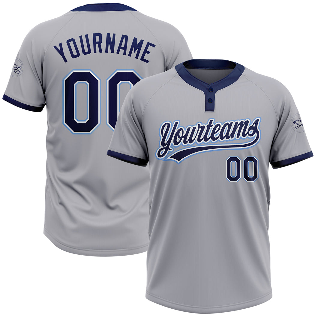 Cheap Custom Black Royal-Powder Blue Two-Button Unisex Softball Jersey Free  Shipping – CustomJerseysPro