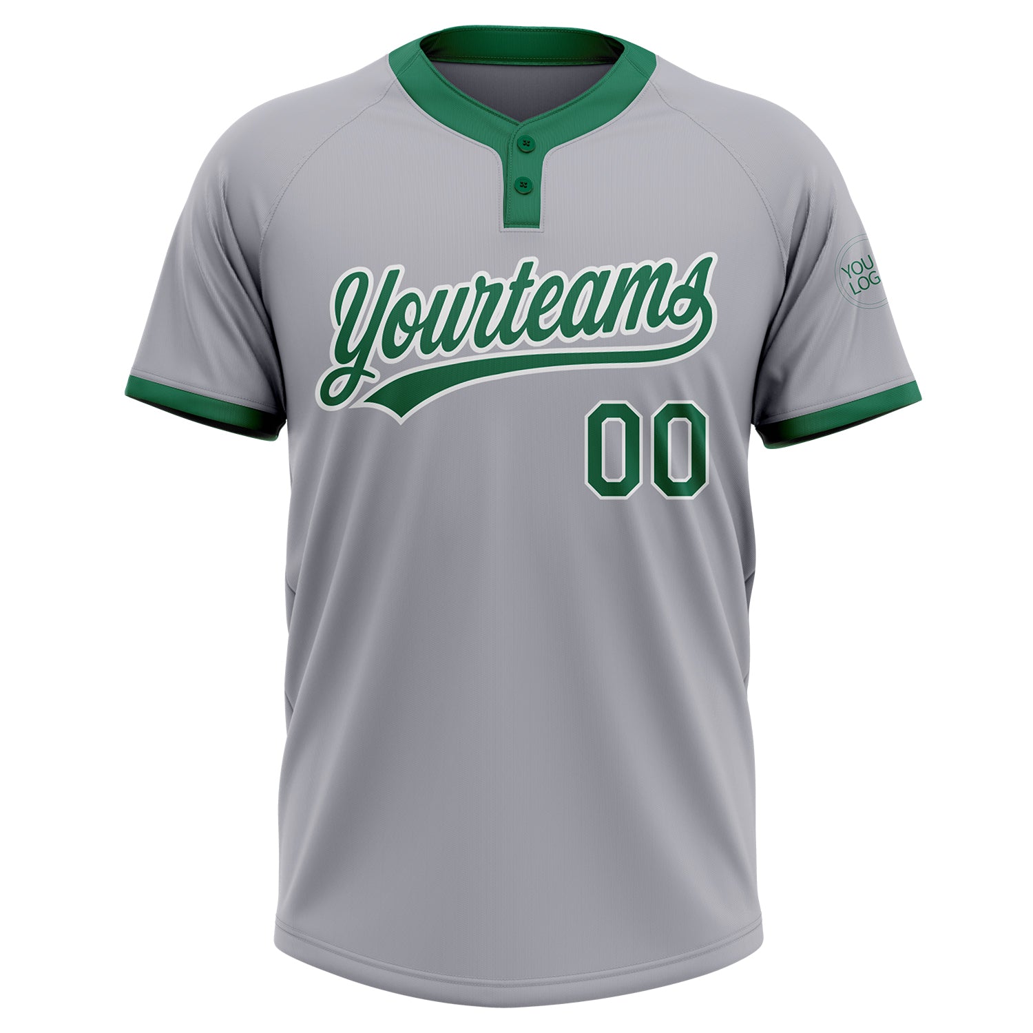 Custom Kelly Green Softball Jerseys