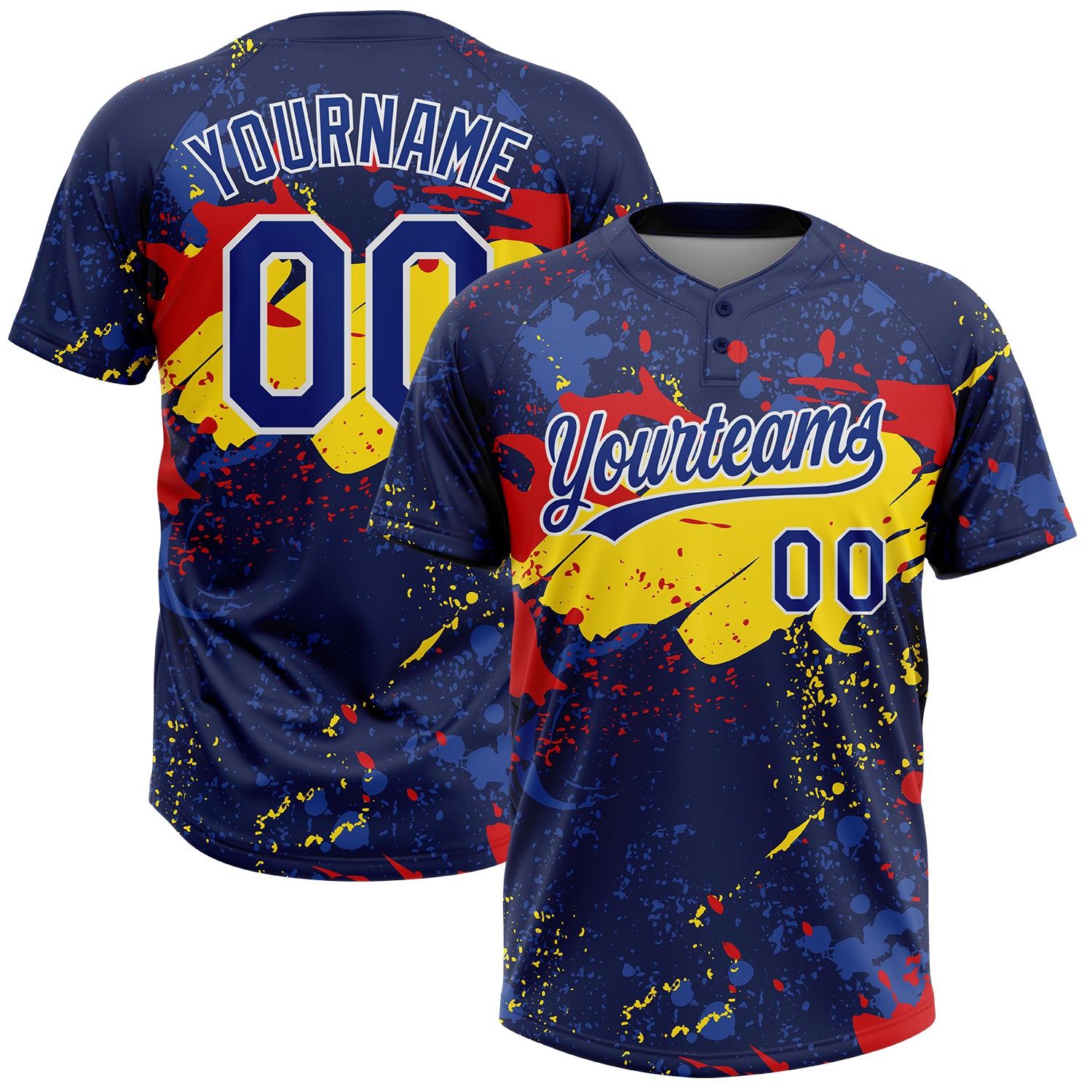 Alleson Braves Baseball Custom Sublimated 2 Button Vegas Gold Jersey