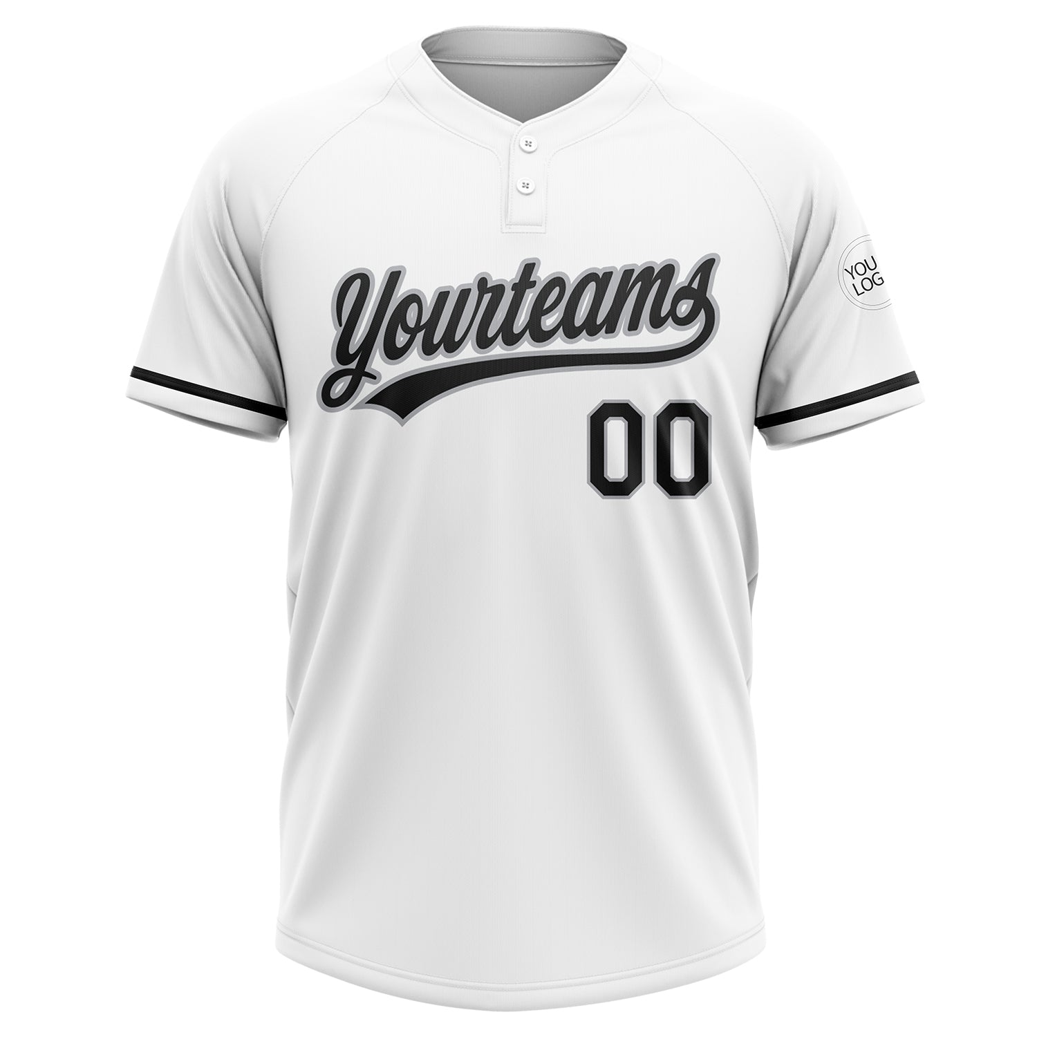 Cheap Custom Gray Red-Black Two-Button Unisex Softball Jersey Free Shipping  – CustomJerseysPro