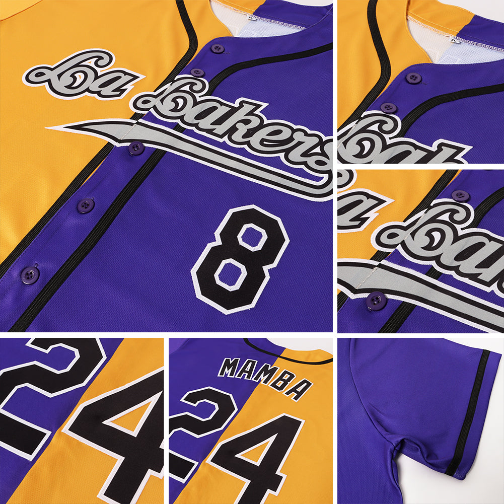 Cheap Custom Gold Purple-Black Authentic Sleeveless Baseball Jersey Free  Shipping – CustomJerseysPro