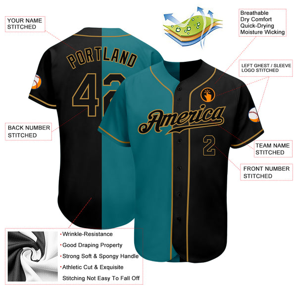 Cheap Custom Old Gold Black-White Authentic Baseball Jersey Free Shipping –  CustomJerseysPro