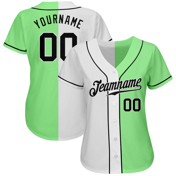 Custom Neon Green Black-White Authentic Drift Fashion Baseball