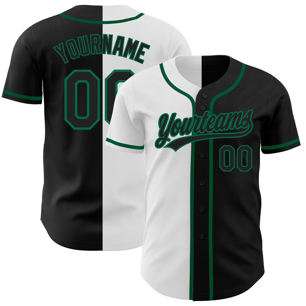 Cheap Custom White Kelly Green Pinstripe Kelly Green-Gold Authentic  Baseball Jersey Free Shipping – CustomJerseysPro