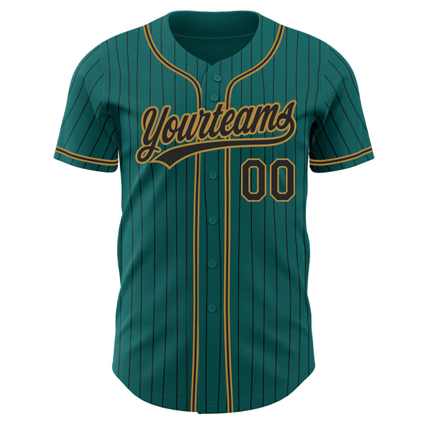 Cheap Custom Old Gold Teal-Black Mesh Authentic Football Jersey Free  Shipping – CustomJerseysPro