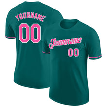 Загрузить изображение в средство просмотра галереи, Custom Teal Pink-White Performance T-Shirt
