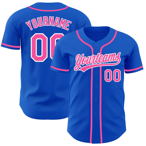 Cheap Custom White Light Blue Pink-Black Authentic Two Tone Baseball Jersey  Free Shipping – CustomJerseysPro