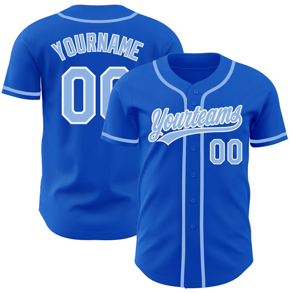 Custom Royal White-Light Blue Baseball Jersey – CustomJerseysPro