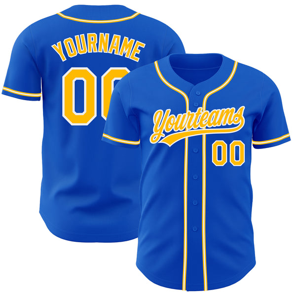 Blue and gold baseball jersey online