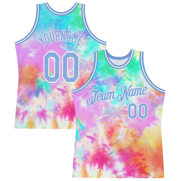 Cheap Custom Black Pink-Light Blue Fade Fashion Authentic City Edition Basketball  Jersey Free Shipping – CustomJerseysPro