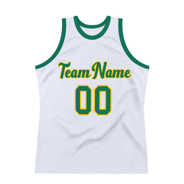 Sale Build Basketball Authentic Kelly Green Throwback Jersey Gold –  CustomJerseysPro