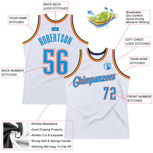 Sale Build Orange Basketball Teal Rib-Knit Jersey White