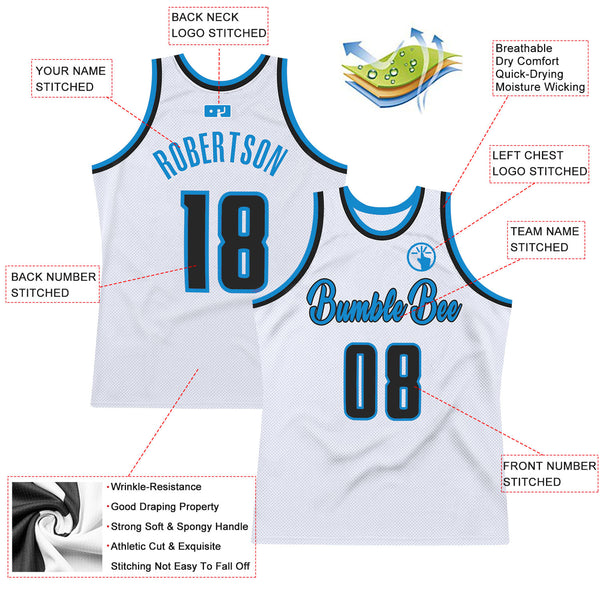 Sale Build Light Blue Basketball Authentic Black Throwback Jersey Purple –  CustomJerseysPro