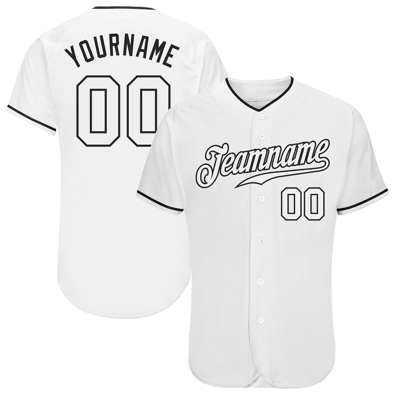 Source custom blank black and white baseball jersey baseball