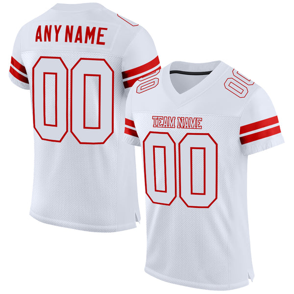 Custom Pink White Mesh Authentic Football Jersey – CustomJerseysPro