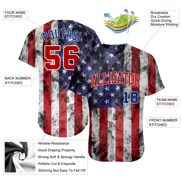 Cheap Custom Cream Vintage USA Flag-Black Authentic Baseball Jersey Free  Shipping – CustomJerseysPro