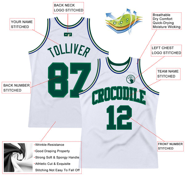 Sale Build Basketball Authentic Kelly Green Throwback Jersey Gold –  CustomJerseysPro