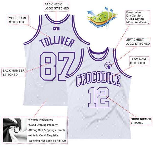 Cheap Custom Black White-Purple Authentic Throwback Basketball Jersey Free  Shipping – CustomJerseysPro