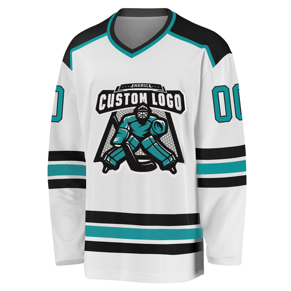 Cheap Custom Blue Black-White Hockey Jersey Free Shipping – CustomJerseysPro