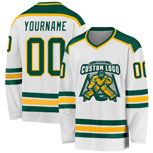 Cheap Custom Pink White-Green Hockey Jersey Free Shipping – CustomJerseysPro