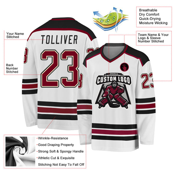 Custom Hockey Jerseys with a Colorado Embroidered Twill Logo