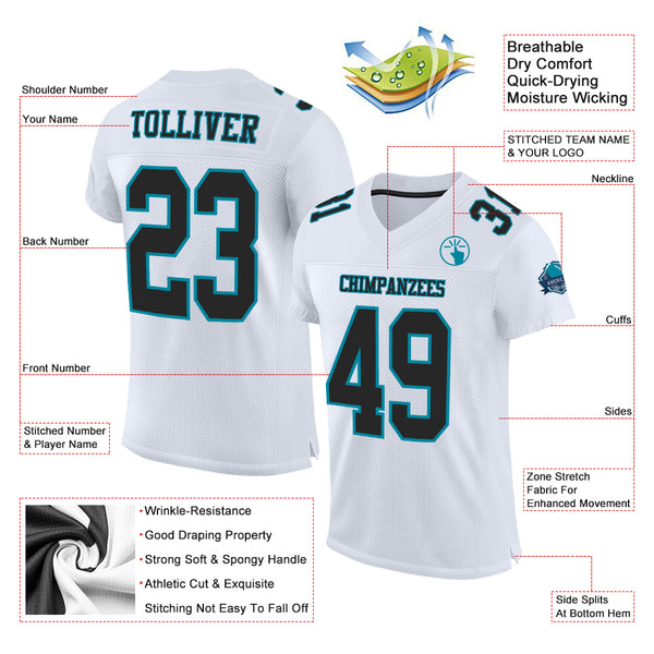 Cheap Custom Purple White-Kelly Green Mesh Authentic Football Jersey Free  Shipping – CustomJerseysPro