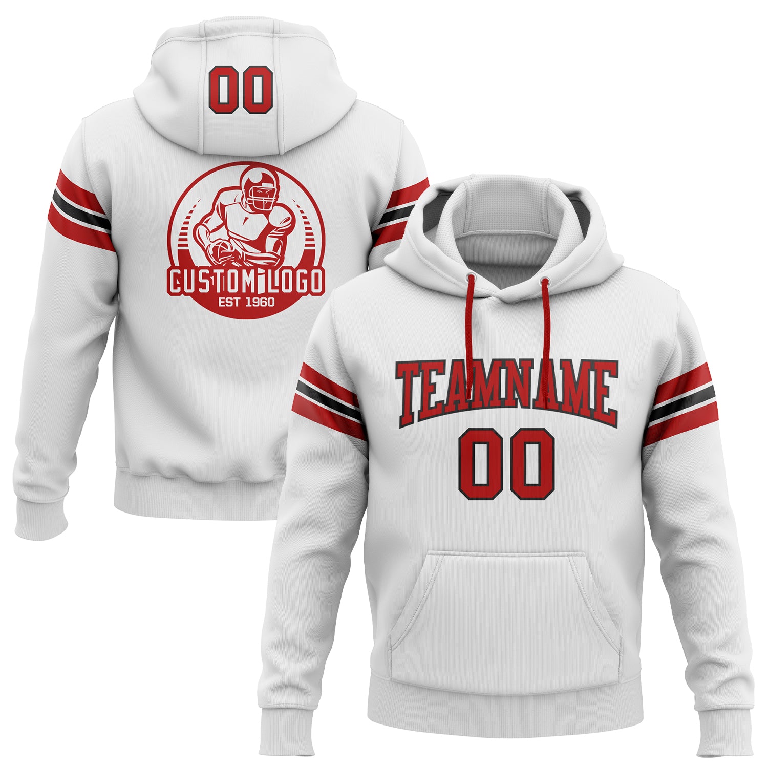 Custom Football Hooded Shirt NFL Hoodie Jersey - China Custom