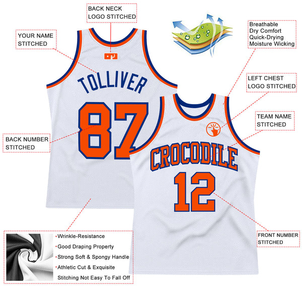 Cheap Custom Orange Orange-White Authentic Throwback Basketball Jersey Free  Shipping – CustomJerseysPro