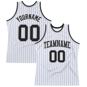 Custom Stitched White Pinstripe Basketball Jerseys Women's Men's