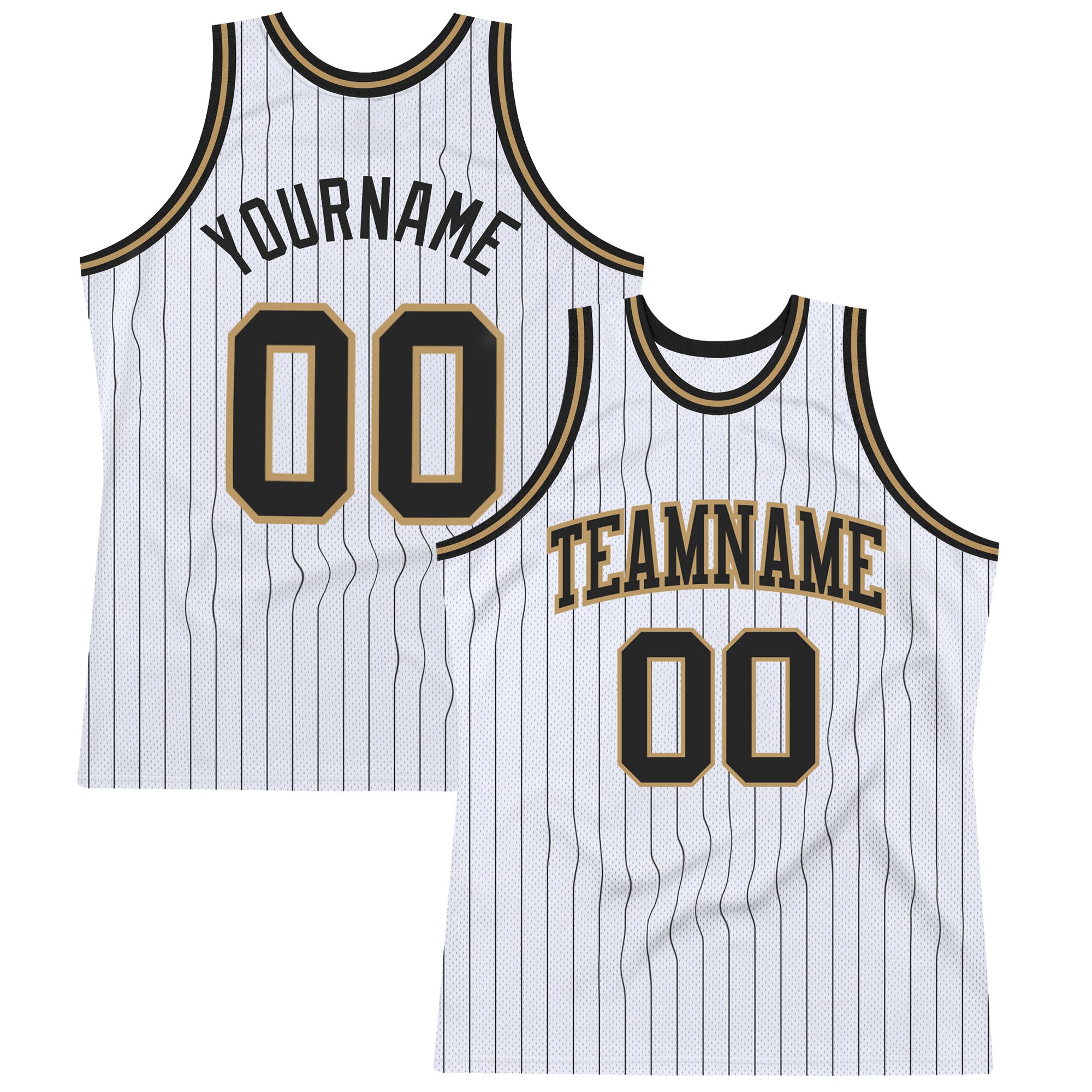 Cheap Custom Black White-Old Gold Authentic Throwback Basketball Jersey  Free Shipping – CustomJerseysPro