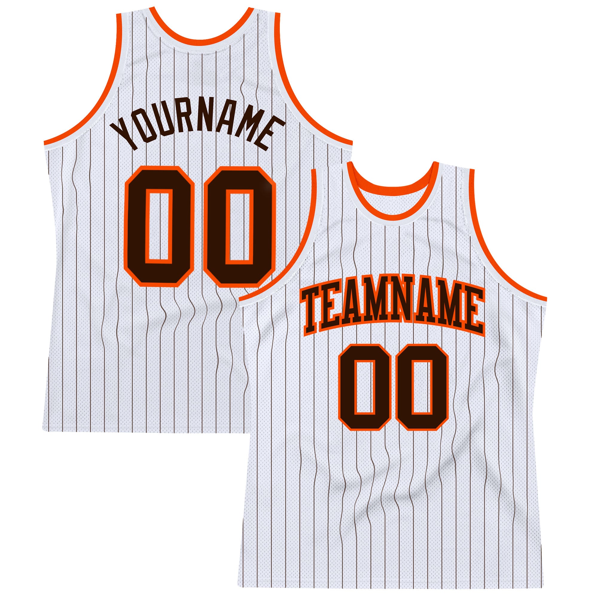 Cheap Custom Orange Brown-White Authentic Throwback Basketball Jersey Free  Shipping – CustomJerseysPro