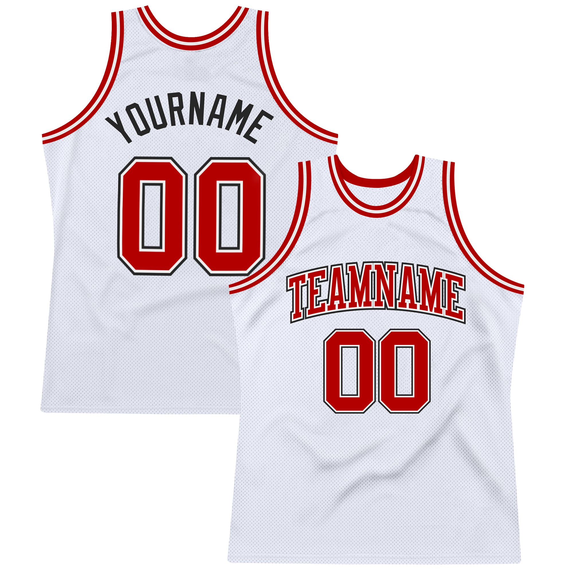 Custom White Black Authentic Throwback Basketball Jersey - Best Custom