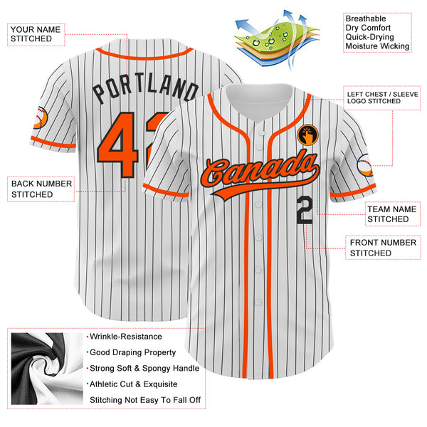 Cheap Custom Cream Orange-Black Authentic Baseball Jersey Free Shipping –  CustomJerseysPro