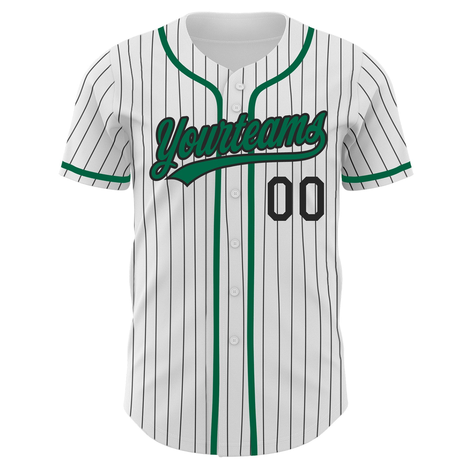 Cheap Custom White Kelly Green Pinstripe Kelly Green-Red Authentic Baseball  Jersey Free Shipping – CustomJerseysPro