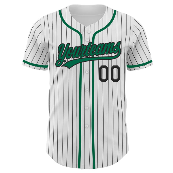 Cheap Custom Orange Kelly Green Pinstripe Kelly Green-Black Authentic  Baseball Jersey Free Shipping – CustomJerseysPro