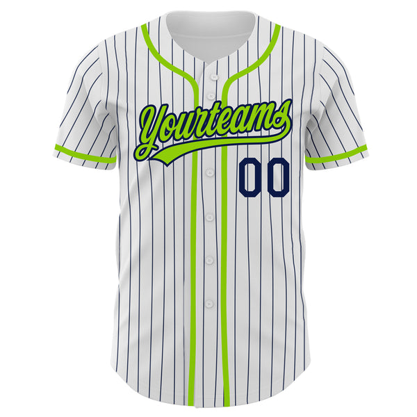 Cheap Custom Pink White Pinstripe Green Authentic Baseball Jersey Free  Shipping – CustomJerseysPro