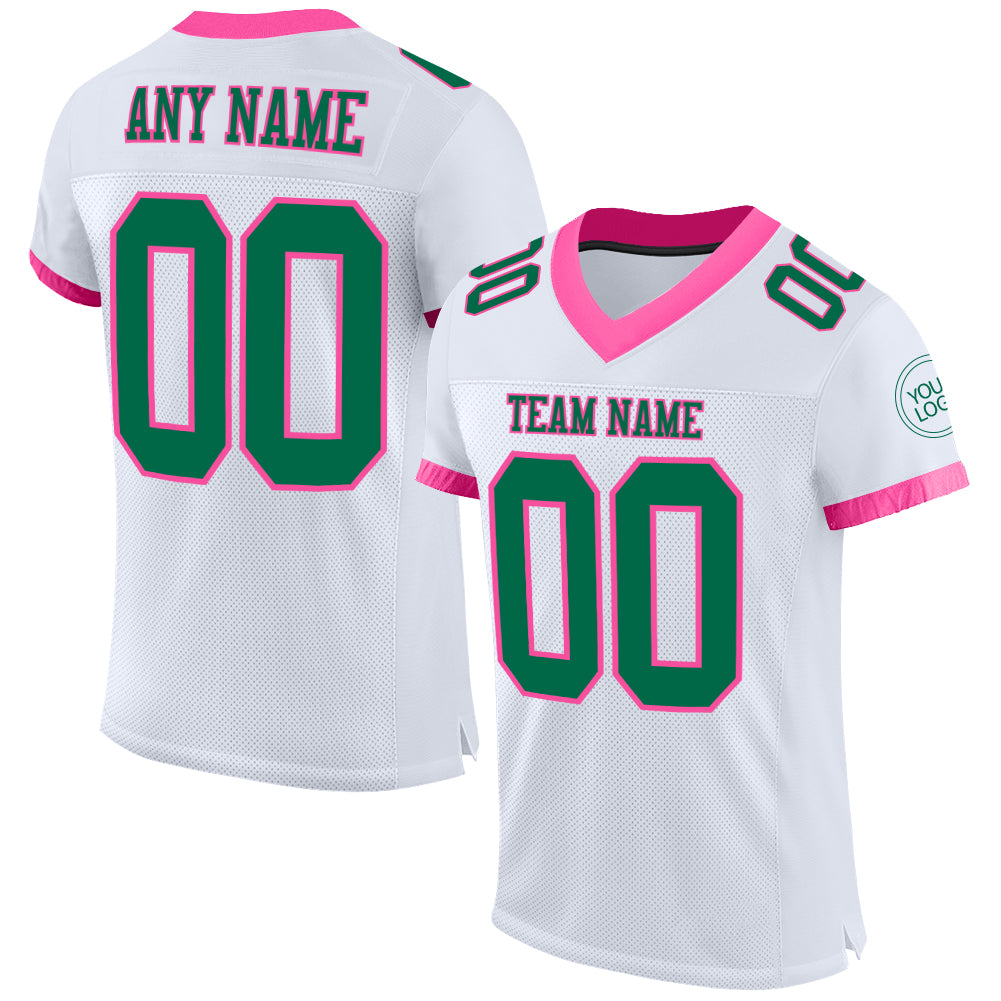 Cheap Custom Purple White-Kelly Green Mesh Authentic Football Jersey Free  Shipping – CustomJerseysPro