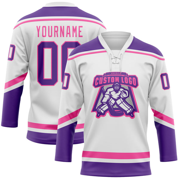 Cheap Custom Black Purple-White Hockey Jersey Free Shipping –  CustomJerseysPro