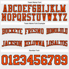 Загрузить изображение в средство просмотра галереи, Custom Stitched White Orange-Black Football Pullover Sweatshirt Hoodie
