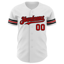 Charger l&#39;image dans la galerie, Custom White Red-Black Authentic Baseball Jersey
