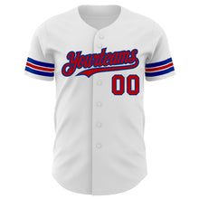 Charger l&#39;image dans la galerie, Custom White Red-Royal Authentic Baseball Jersey
