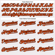 Laden Sie das Bild in den Galerie-Viewer, Custom White Orange-Black Authentic Baseball Jersey
