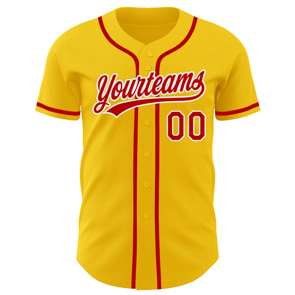 Cheap Custom Old Gold Red-White Authentic Baseball Jersey Free Shipping –  CustomJerseysPro