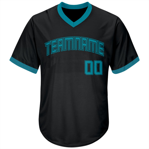 Cheap Custom Brown Teal-White Authentic Baseball Jersey Free