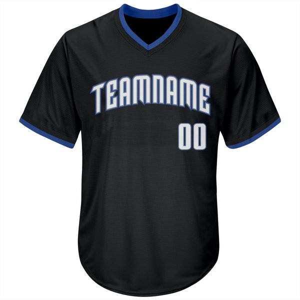 Sale Build Powder Blue Baseball Authentic Black Throwback Shirt