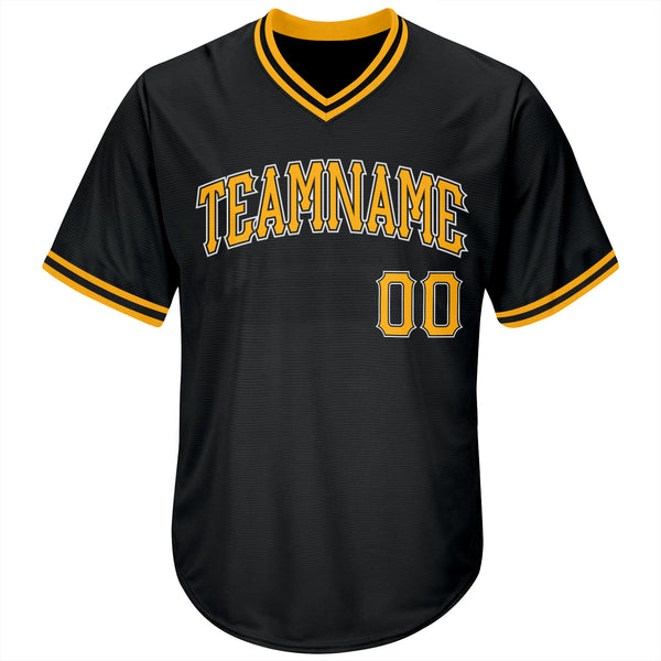 Sale Build White Baseball Authentic Gold Jersey Black