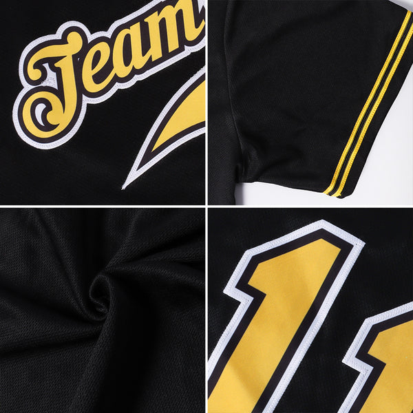 Sale Build White Baseball Authentic Gold Jersey Black