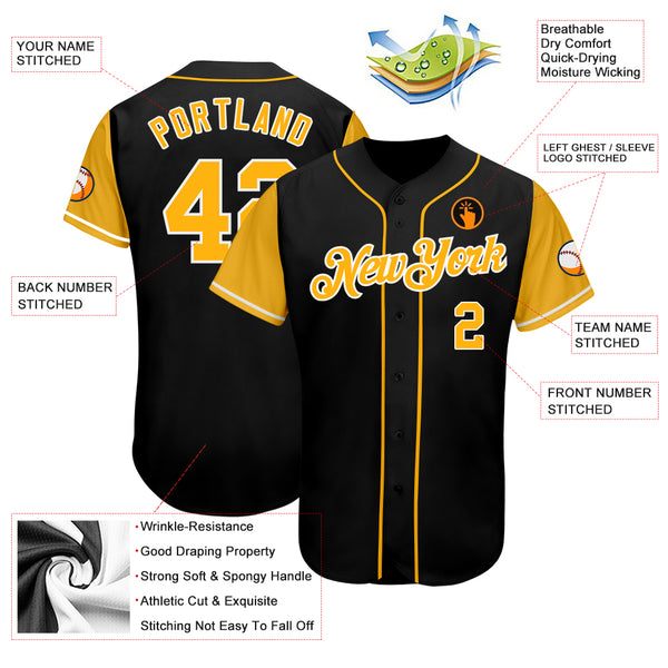Sale Build Gold Baseball Authentic Gray Jersey Green – CustomJerseysPro